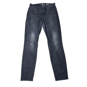 Seven For All Mankind High Waist Ankle Gwenevere Black‎ Denim Jeans Size 28